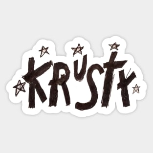 Krusty Signature Sticker